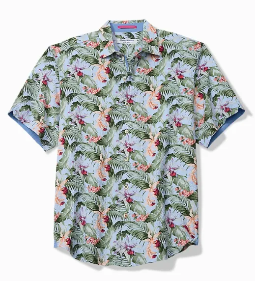 Nova Wave Blue Sky Vines Cotton Blend Shirt